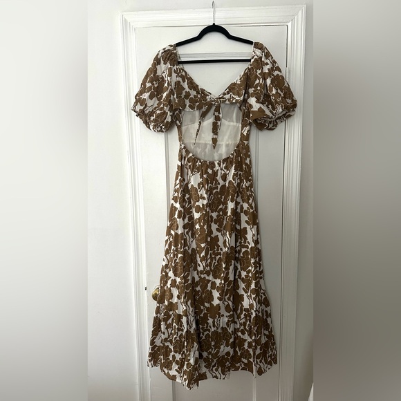 English Factory “Floral Print Maxi Dress” in Tan - Sz. S - Picture 4 of 5